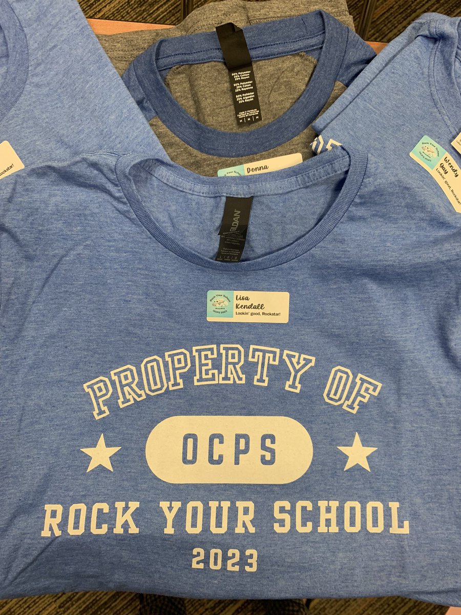 linke79's tweet photo. The shirts have arrived! I can’t wait to rock ‘em this week with my teacher besties @WithFerguson and @DonnaBear816 ! #ocpsRYS @CDLocps @getyourteachon https://t.co/SgLLcw4F8T