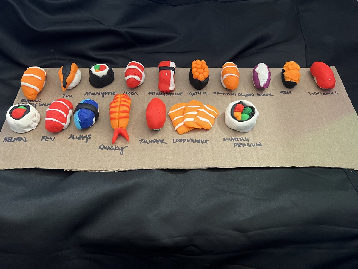 CocoConfession's tweet photo. Yesterday was SCUBA SUNDAY with a scuffed cosplay and Play Doh sushi making! 🤿🐠🪼

Today is MAYORAL MONDAY and we have more shenanigans planned! 🎩🧐👔

Come by and hang out with us for SIM WEEK DAY 2! https://t.co/G799PJfMbG