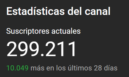 Sdesalvaje's tweet photo. ¡Muy cerca de que seamos 300.000 salvajes en YouTube! https://t.co/4cBkGN0XlY