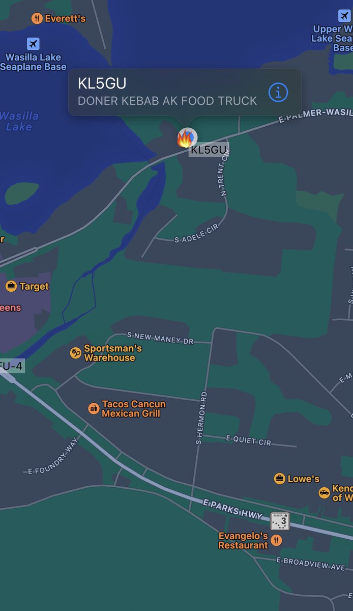 Our new food truck Döner Kebab Alaska is now open for business! And of course I am beaconing our location via APRS 😊