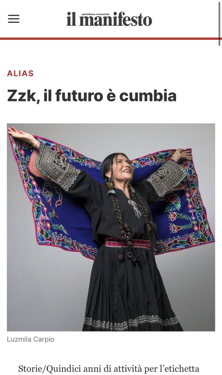 grantcdull's tweet photo. The future is Cumbia @zzkrecords - From Italy @ilmanifesto https://t.co/pmYyYy4rpe https://t.co/Nt4T3zvSyf
