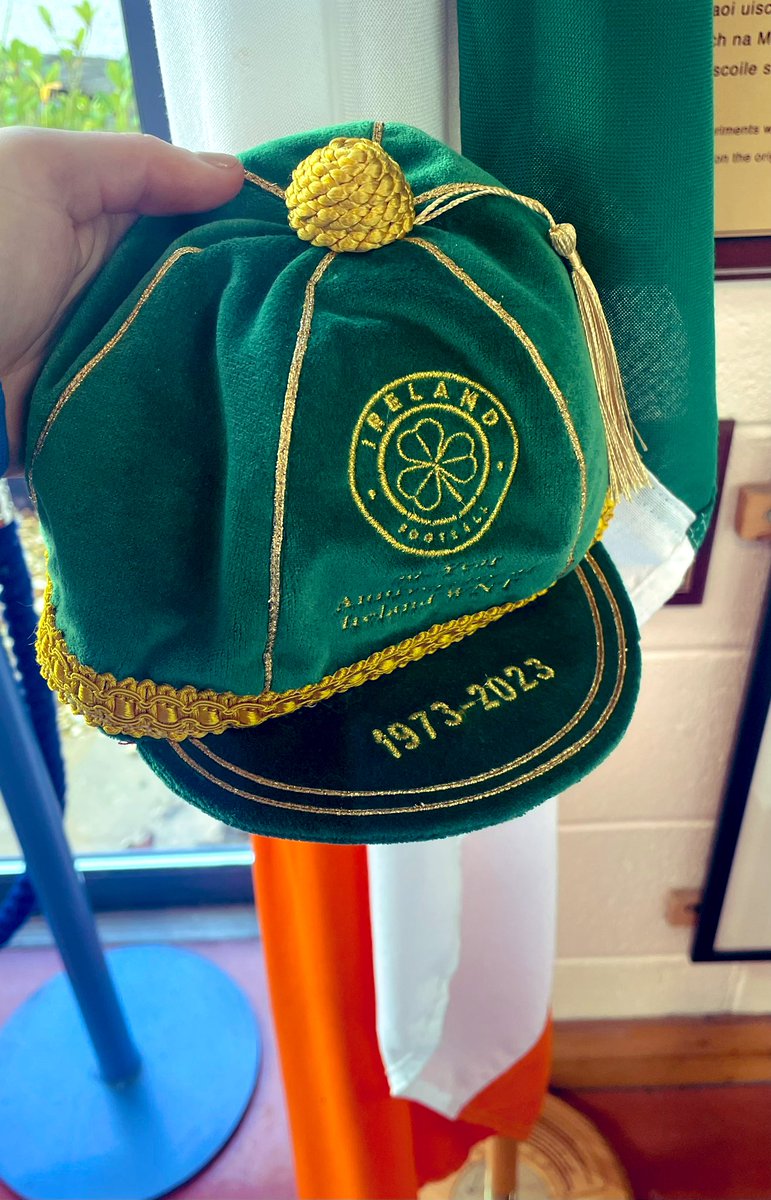 Thrilled to receive my commemorative cap @FAIreland at the weekend