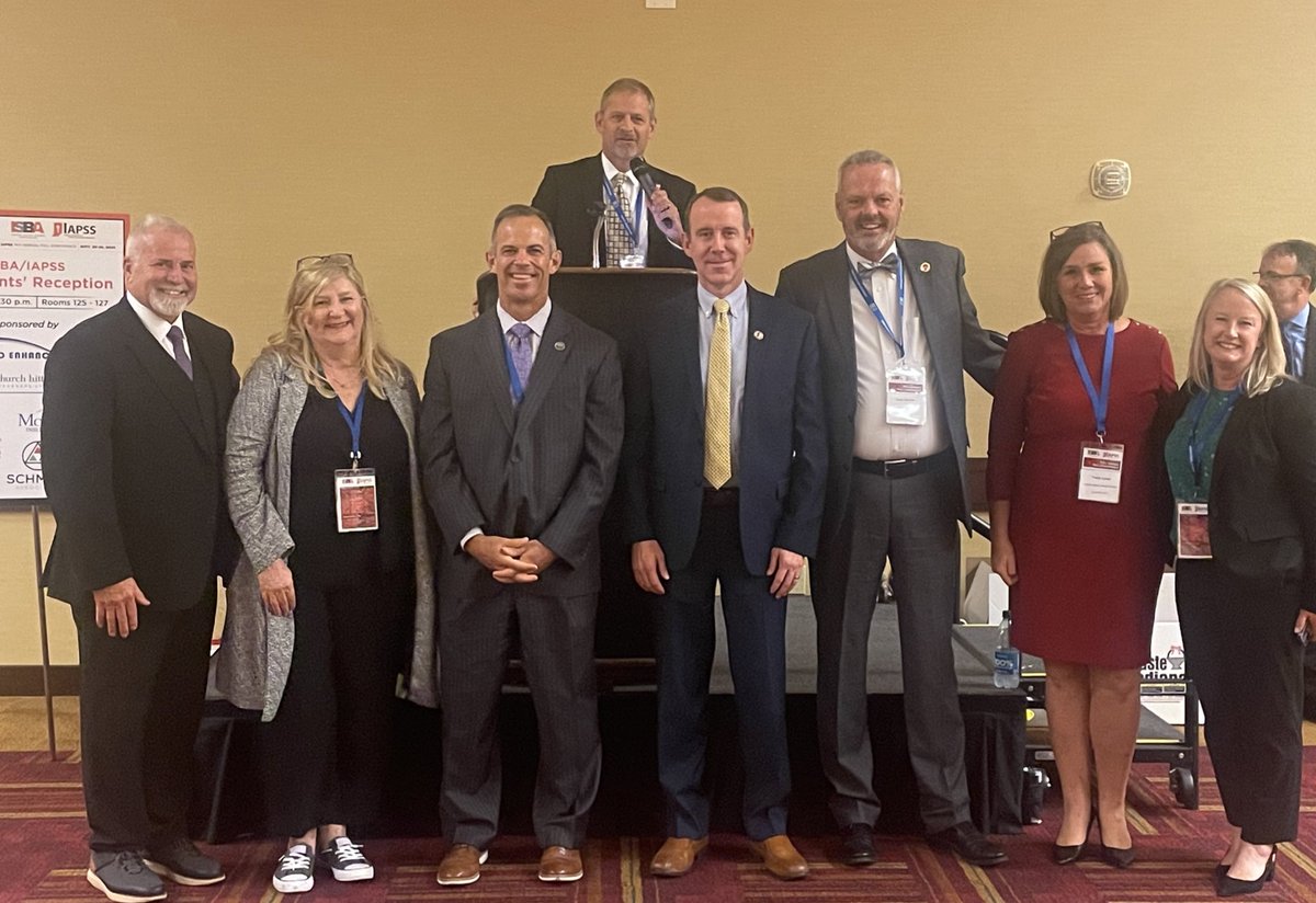IAPSS_ORG's tweet photo. This amazing group of Indiana educational leaders were recognized during this eveningโs Past-Presidentsโ Reception. Tonight we celebrate them and thank them for their service to their schools and our association! #LeadIAPSS #INFallCon23 https://t.co/O5pz4P6aY9