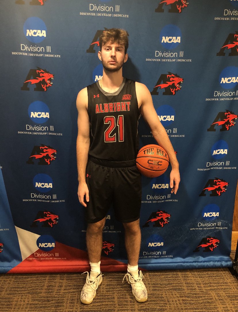 AndrewMartin000's tweet photo. Had a great visit this past Thursday at @AlbrightBB! Thank you to Coach Matt and Coach @RickFerry1 for welcoming me to campus! https://t.co/dV0YF6EVcD