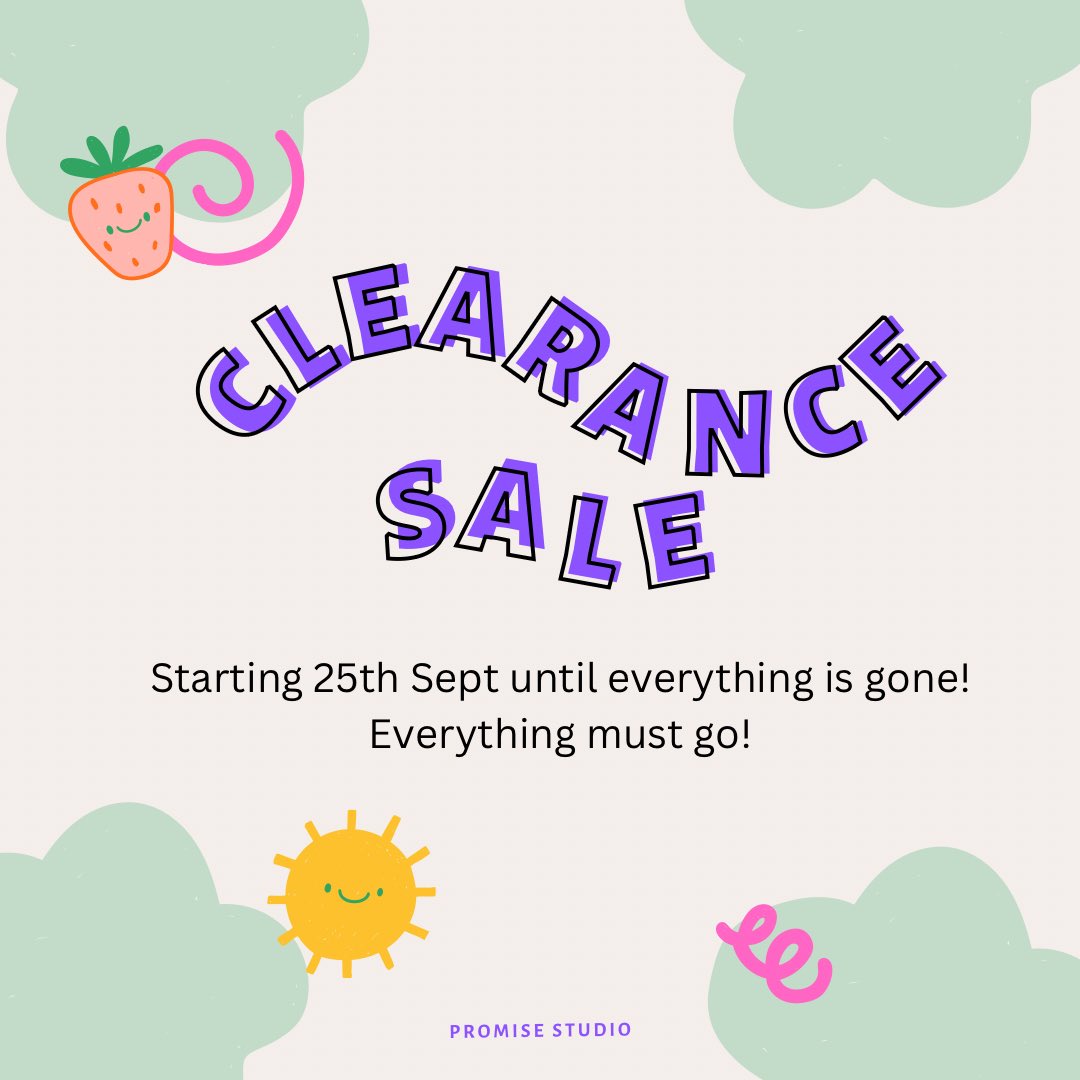 promisestickers's tweet photo. Hello lovelies!! 
My shops are back open (for what will most probably be the last time in a while!)
This isn’t a goodbye forever, this is a goodbye for now whilst I sort out what I’d like the future of Promise Studio to look like (I have no idea as of now) https://t.co/s6LpmfCOKK