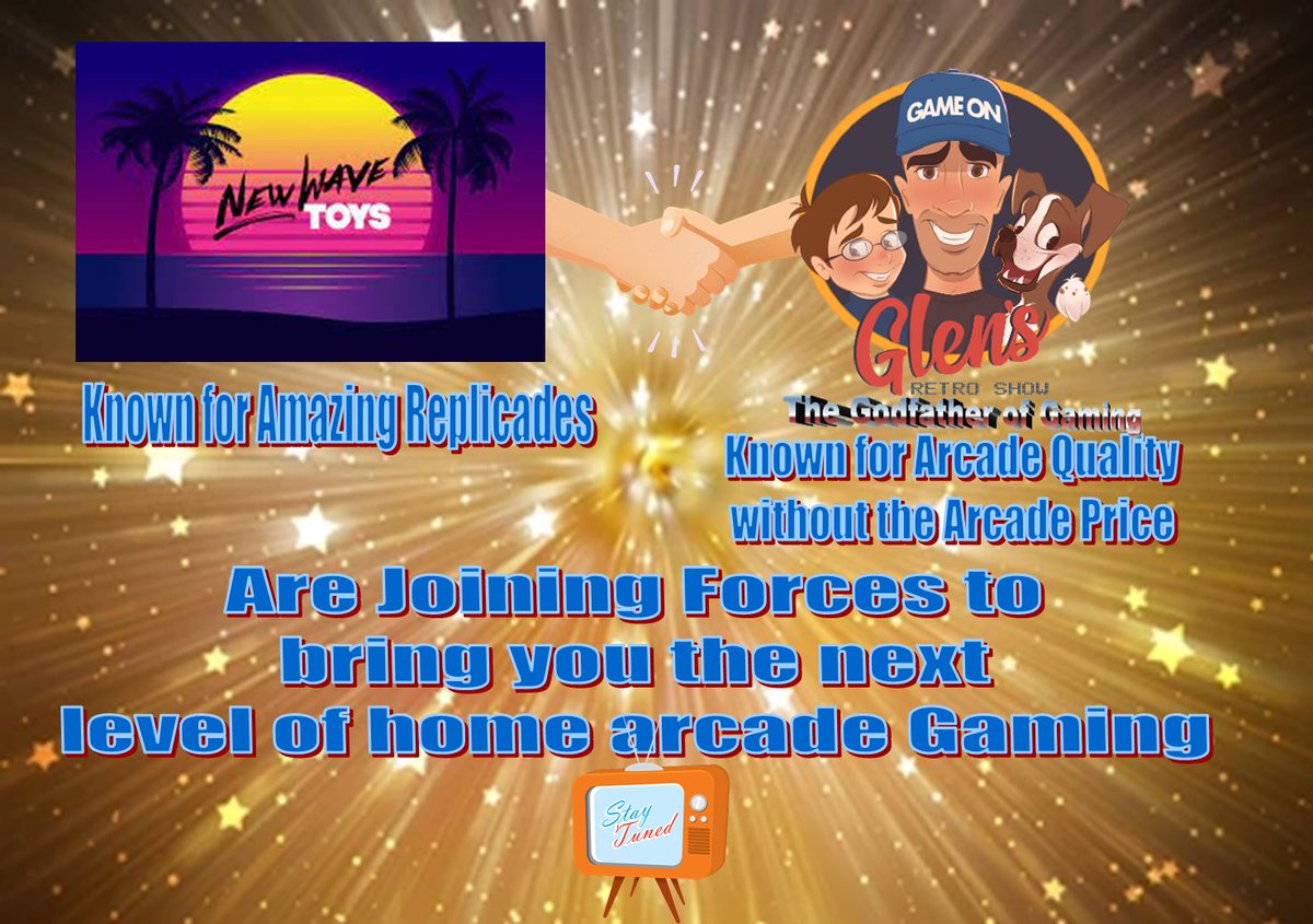 show_glen's tweet image. Announced at the CGC on The Tech Buzz ( youtube.com/watch?v=TRMVfl… ). NWT's and GRS are teaming up to bring you some AMAZING home arcade products.  Stay Tuned .. :) a new age of Home Arcade's are coming.   #newwavetoys #ClevelandGamingClassic #thetechbuzz #glensretroshow #GameOn