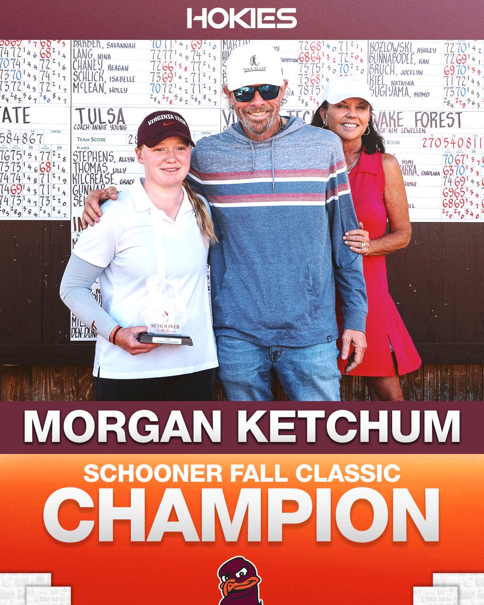 Stepping into the winner's circle once again 🤩

So proud of you, Morgan‼️

#Hokies 🦃⛳️