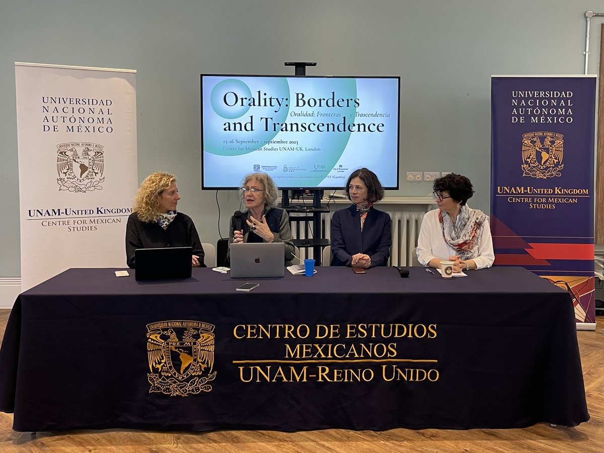 UNAM_UK's tweet photo. Una exitosa primera sesión en “Oralidad: Fronteras y Transcendencia” 🇲🇽🇬🇧 https://t.co/xpv4oDQ1iq
