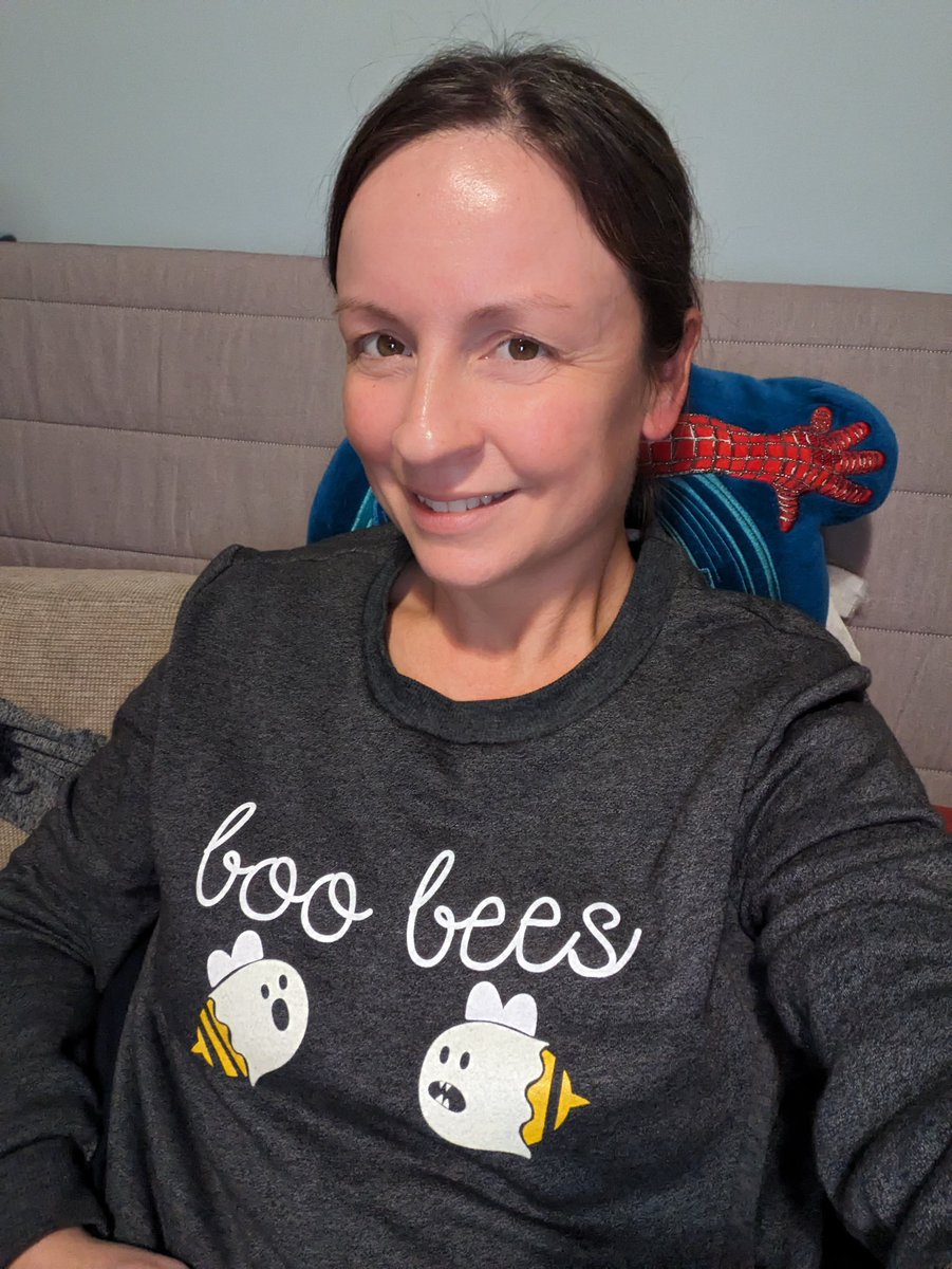AG_Mayes's tweet image. I'm excited that it's finally cold enough that I can snuggle into one of my favorite sweatshirts to write. It makes me laugh every time I wear it! As an added bonus, the bees glow in the dark! 😂🐝

#latchedmama #mnfall #amwriting #amediting #magicbetweenthelines #writermom