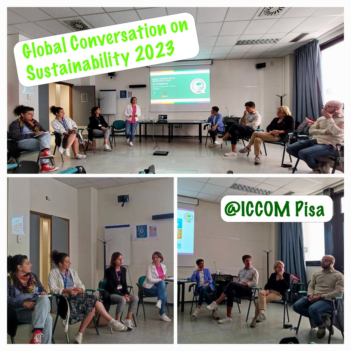 ICCOM Pisa joined the Global Conversation on Sustainability @GCS_Day! 
Thank you all for coming and discuss sustainability aspects of our various current research. #analytical_chemistry 
#macromolecules
#NMR of materials 
#theoretical_chemistry  
#catalysis