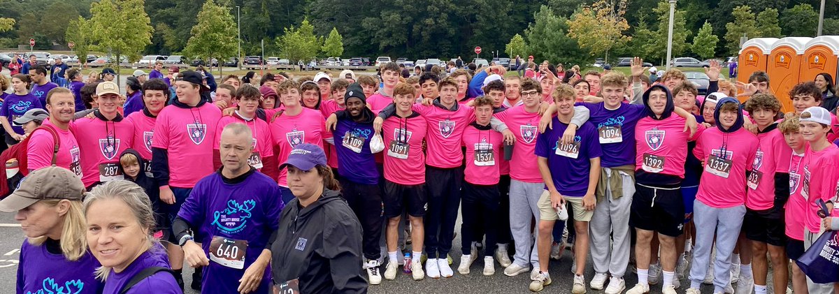 Reflecting on a great weekend capped off with the Football Team showing their support for a great cause walking in the Mighty Moose as a team. #HERD #FAMILY