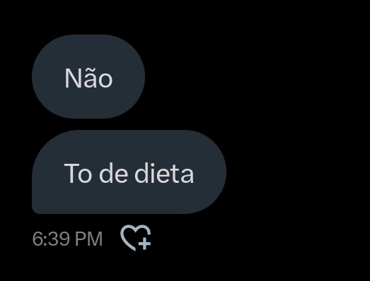 depois de pedir as maiores porcarias do mercado ela solta essa