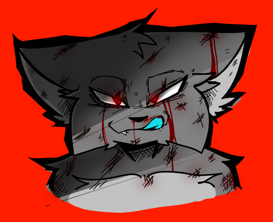 Lionwolf901's tweet photo. Been a tiny bit since I posted anything but uhhh here have Lion after getting his ass beat ig🤡 https://t.co/4GYiECEJCx