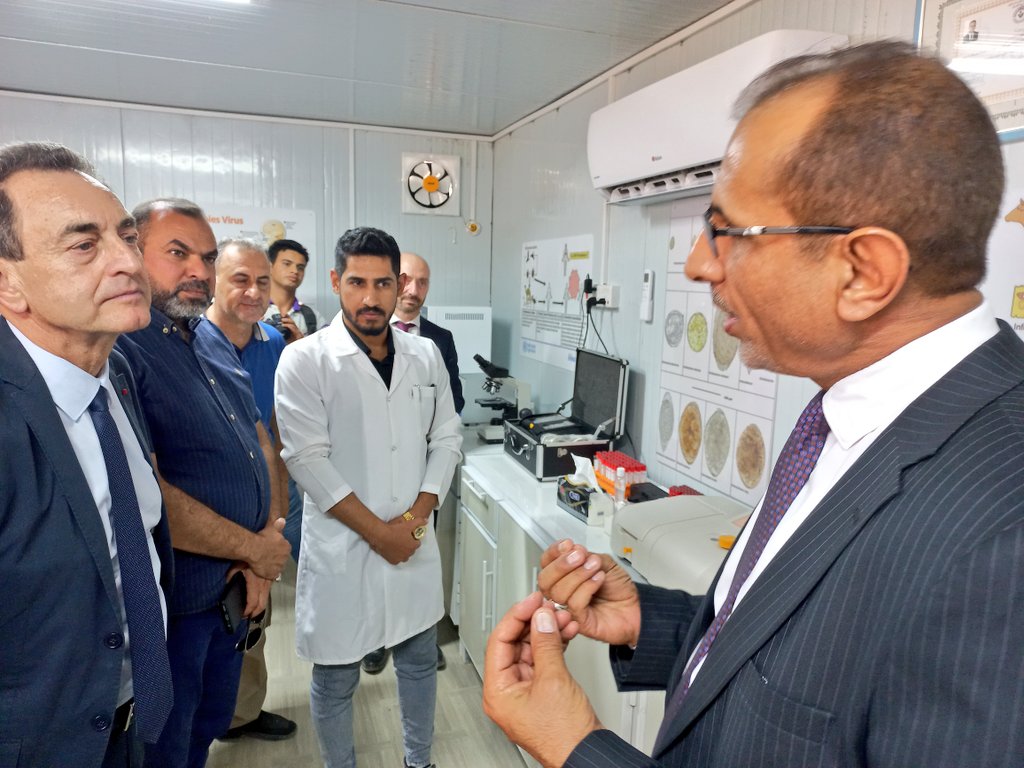 FranceBagdad's tweet photo. دشنا اليوم رفقة السلطات المحلية المختبر الأول للتحاليل البيطرية في أهوار الجبايش. أنشأ هذا المختبر من قبل المنظمة العراقية غير الحكومية #IGCO و #AVSF الفرنسية بدعم من #CDCS الحكومة الفرنسية. https://t.co/qLKMJWQjI5