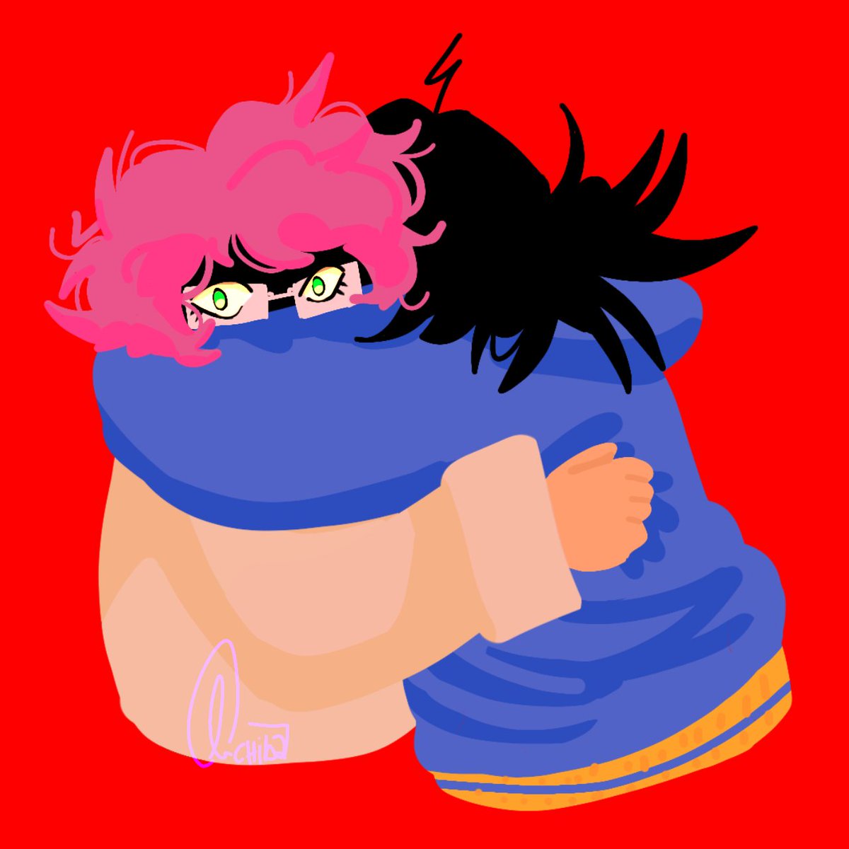 li_chiba's tweet photo. Something is off #qsmpfanarts #pactwfanart #mikeqsmp #tazercraftfanart 
(Pretty fast, cus I don't have time) https://t.co/TywljB3KX1