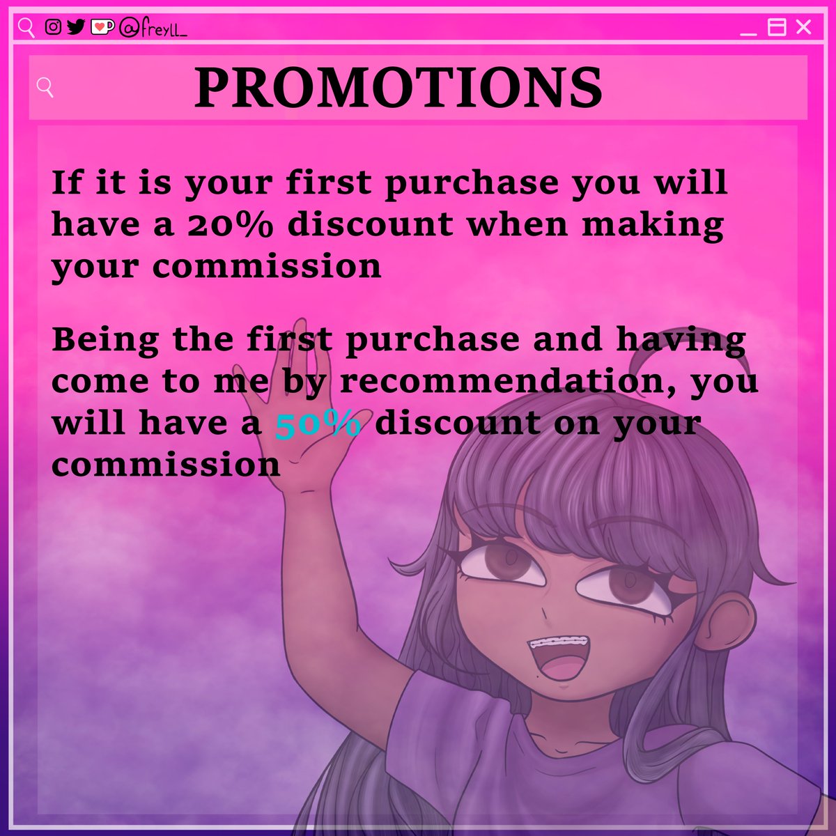 Freyll_'s tweet photo. COMISIONS!!(engl)🍄📷
I have emote commissions open in case anyone is interested. You can consult the DM any questions I would appreciate if you share 
•
#drawing #support #opencommissions #comitions #emotescommissions #emotescommission #emote #open #artcommission #commissions https://t.co/cl23WnmjDr