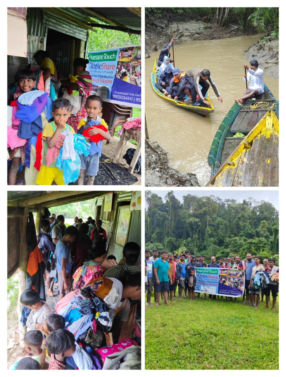 humanetouch_pbl's tweet photo. #ClothShare Program by #HumaneTouch Reaches Sippi Tikri, Mayabunder - Remote Village in Mayabunder. This initiative aimed to provide clothing assistance to those in need, and it proved to be one of our most challenging yet rewarding endeavors. https://t.co/8NlvJ74A5t