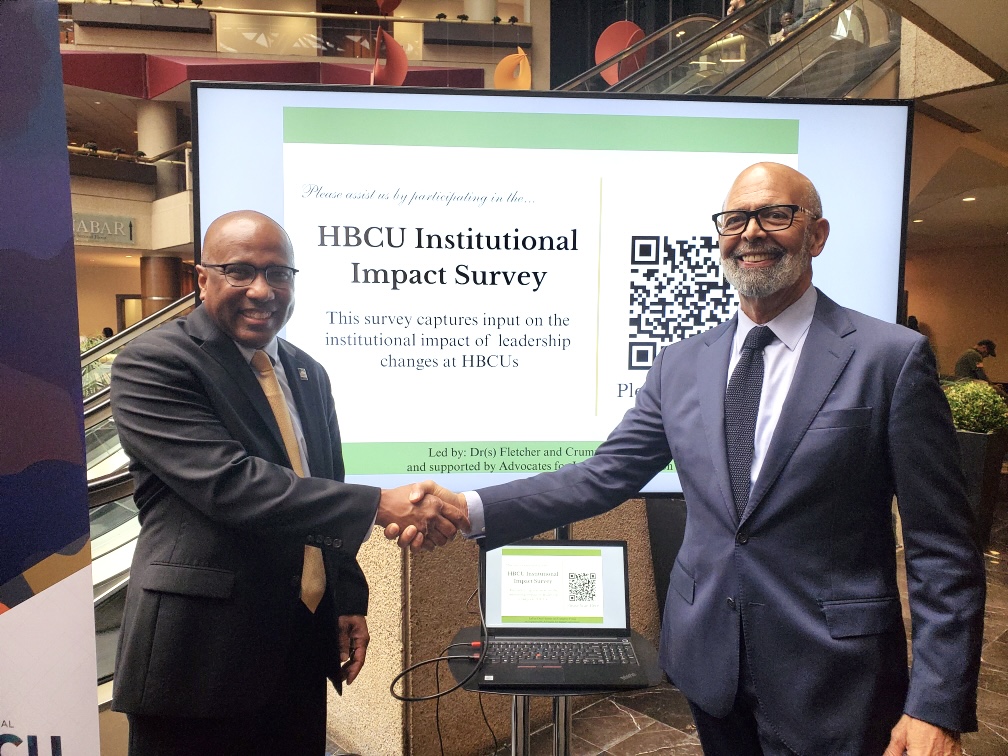 Kicked of this year's National HBCU Week with the White House Initiative on #HBCUs and my HBCU transformation partner, @DrHLWilliams, president of @tmcf_hbcu. Together we are committed to strengthening the health and sustainability of our HBCUs and creating #BetterFutures.