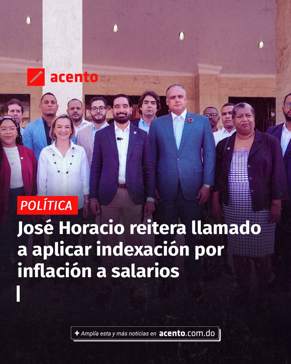 José Horacio Rodríguez del partido Opción Democrática, recordó que van 6 años sin aplicarse la indexación por inflación, un mandato del Código Tributario...

acento.com.do/politica/jose-…

#politica #josehoracio #salarios #leygeneraldepresupuestos #codigotributario