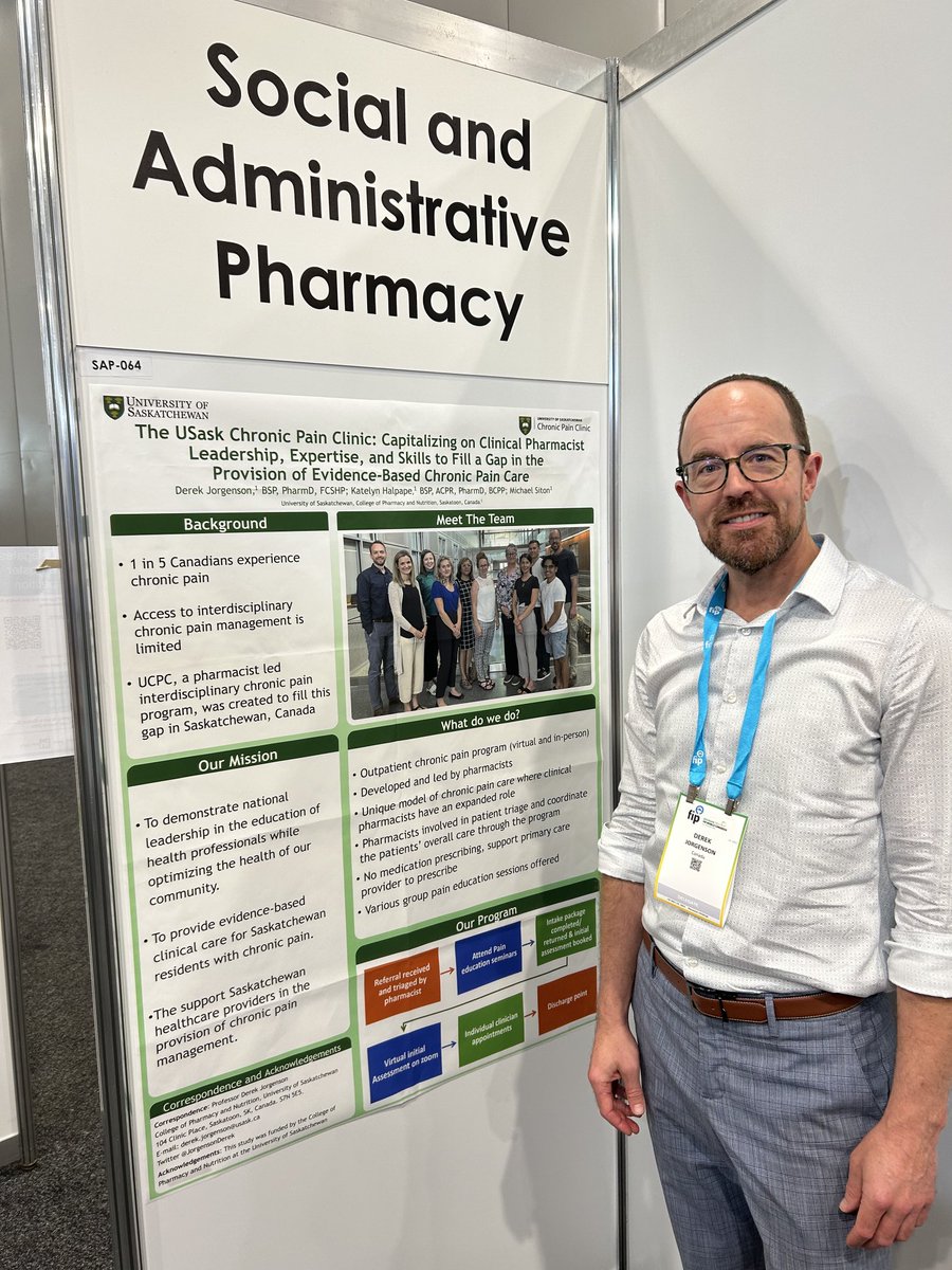 Sharing the amazing work of the team at the USask Chronic Pain Clinic with international colleagues ⁦<a href="/FIP_org/">FIP</a>⁩ in Brisbane, Australia today ⁦<a href="/usask/">U of Saskatchewan</a>PharmNut⁩ ⁦@usask⁩