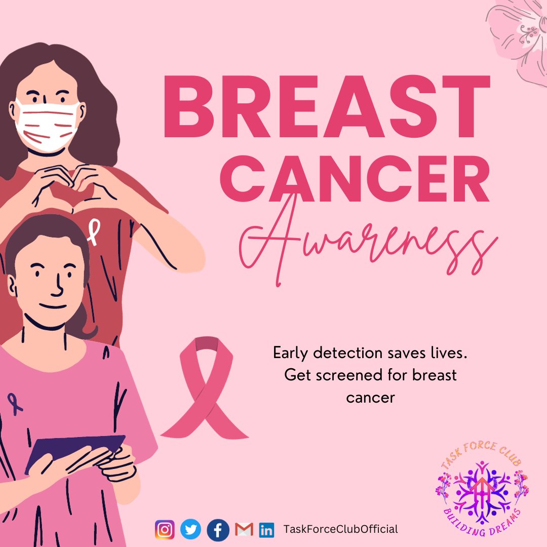 taskforceclub's tweet photo. Pink October for breast cancer awareness! 💕🎗️

#BreastCancerAwarenessMonth #PinkOctober #Pakistan #Earlydetection #taskforceclub https://t.co/1GaTI3mnwJ