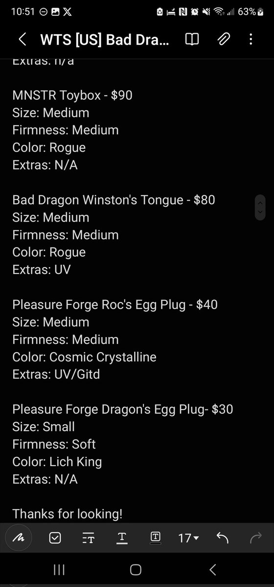 Blue4Tokio's tweet photo. Looking to sell Bd, PF, MTB, and XCA. 
@baddragonresell @2ndhandsweetie https://t.co/NVfnpgbvk7