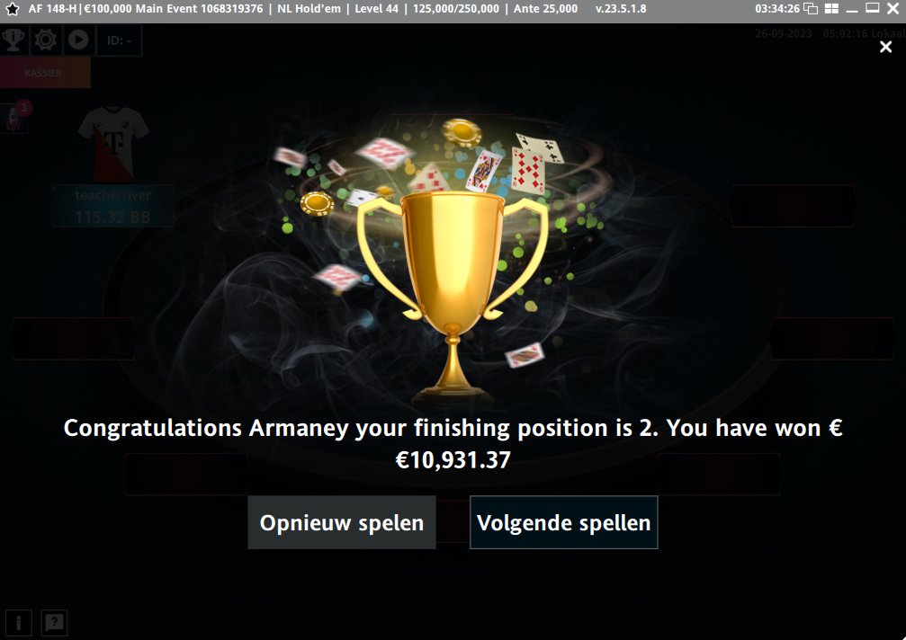 ArmanusPoker's tweet photo. new highscore :) https://t.co/uaFs3q6Mts