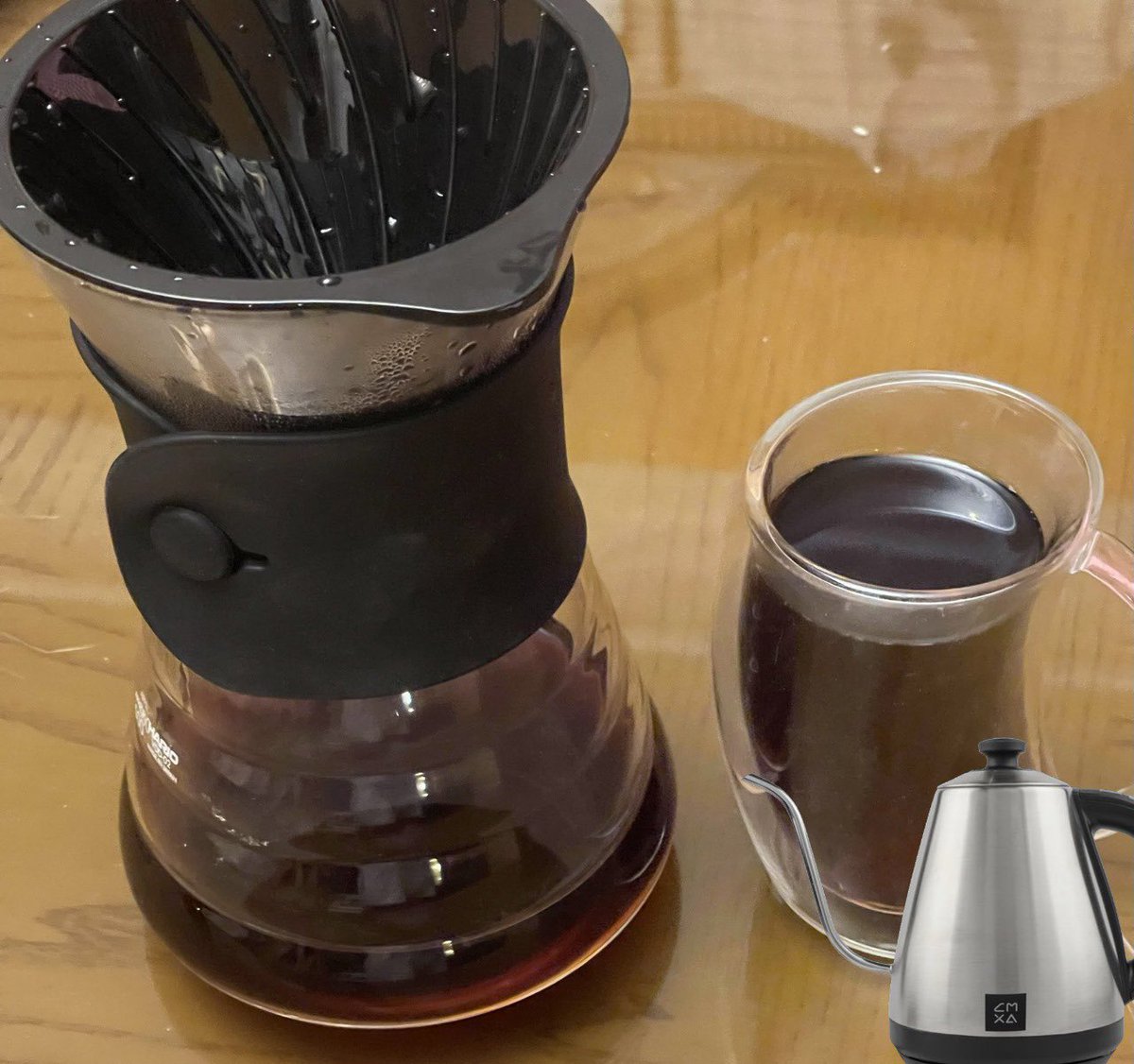 Freedomksa2's tweet image. My new test for hario v60 temp 90° 

arabica coffee my rate 8/10
80 ml for 45 sec
220 ml on 30 sec
200 ml 

ratio 16 
500 ml
#coffie 
#قهوة 
@elonmusk