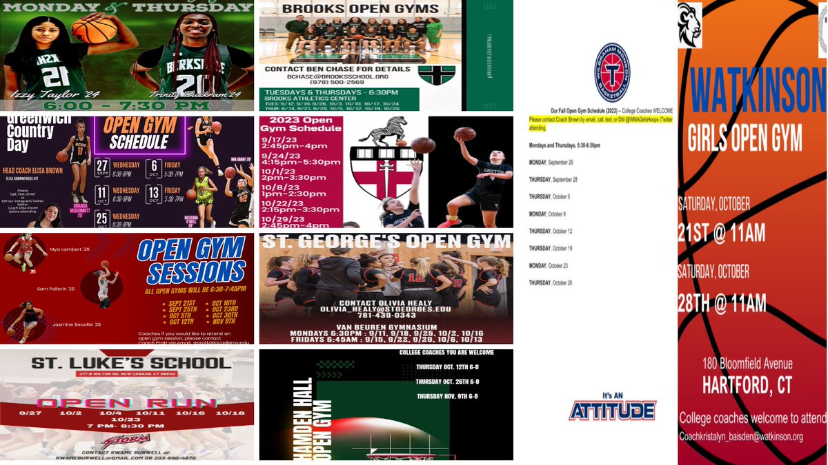 🚨 College Coaches 🚨  Many of our NEPSAC programs are hosting Open Gyms this fall.  Please DM if you don't have access to the updated Google Doc with all of the programs that have sent in Open Gym info.