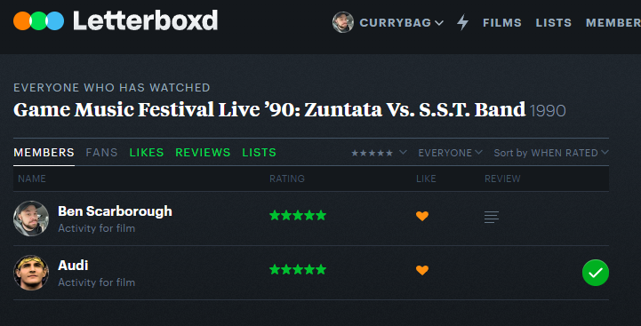 _benscar's tweet photo. @PC98_Audi @gamespite Looks like we're the only lads to log this film on Letterboxd 🍻 https://t.co/hZIgphMHrs