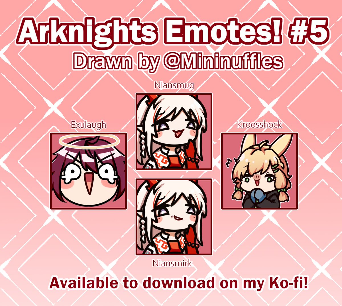 More emotes I drew for my server! Also free to dl on my ko-fi page for personal use if anyone wants to use them ^^
The link is down below!
#アークナイツ #明日方舟 #Arknights