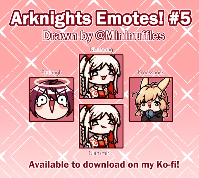 More emotes I drew for my server! Also free to dl on my ko-fi page for personal use if anyone wants to use them ^^

The link is down below!

#アークナイツ #明日方舟 #Arknights 