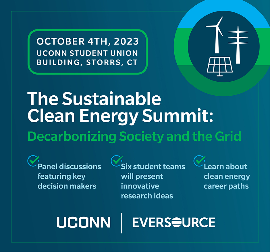 UConn (@uconn) on Twitter photo On October 4, UConn and <a href="/EversourceCT/">Eversource CT</a>Ā are bringing together representatives from industry, government, academia and beyond to discuss the sustainable clean energy challenges and solutions at the Sustainable Clean Energy Summit.
Register by Sept. 27 ā¬ļø uconnuecs.cventevents.com/event/ee786f33⦠On October 4, UConn and <a href="/EversourceCT/">Eversource CT</a>Ā are bringing together representatives from industry, government, academia and beyond to discuss the sustainable clean energy challenges and solutions at the Sustainable Clean Energy Summit.
Register by Sept. 27 ā¬ļø uconnuecs.cventevents.com/event/ee786f33ā¦
