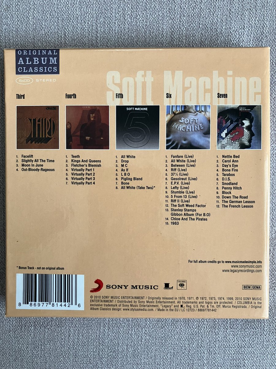 dbkyou3's tweet photo. おはようございます。
The Soft Machine / Original Album Classicsです。
#TheSoftMachine
#ソフトマシーン https://t.co/jUbXas6dyg
