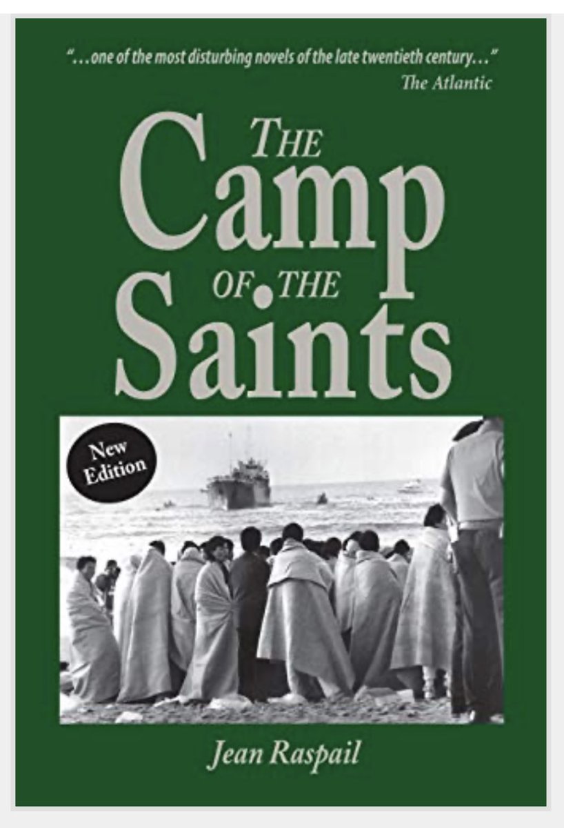 ZacharyAMueller's tweet photo. I am guessing the “dystopian novel” DeSantis is refuting to here is the the white nationalist replacement theory track “Camp of the Saints.” This is a GOP presidential candidate echoing white nationalist &amp; antisemitic propaganda to promote his campaign. https://t.co/DzqtdIARew