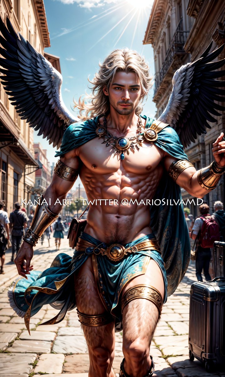 KanAIArt's tweet photo. Dioses del Olimpo - Hermes #AIイラスト #AIArtworks #原神📷📷 #Fantasylifestyle #fantasy #arte #anime #animegirl #cosplay #cosplayer #cosplayergirls #AnimeArt #AnimeJapan #InteligenciaArtificial #music https://t.co/Svzkb3inlk