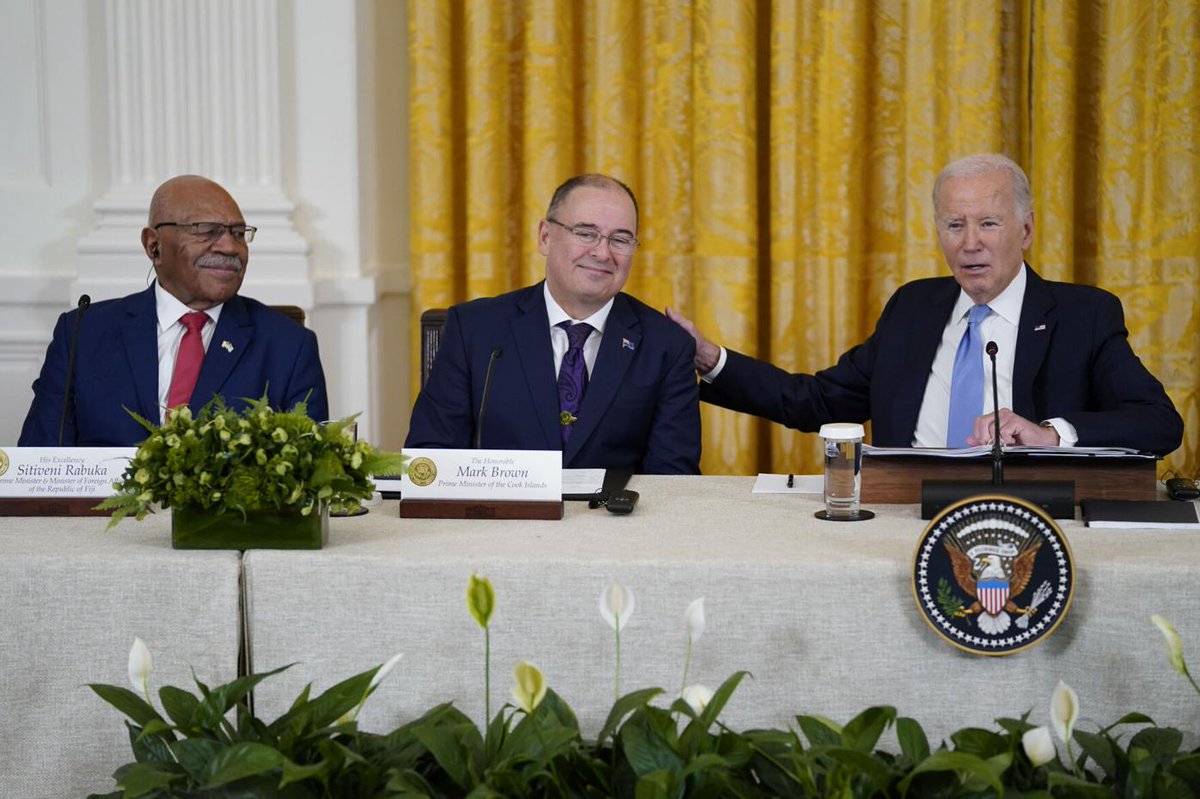 slrabuka's tweet photo. U.S-Pacific Islands Summit held in Washington, D.C. This Summit is timely because we need to further enhance trust and solidarity among ourselves for multilateralism and the rules-based order to prevail. https://t.co/kbktvN0TVN