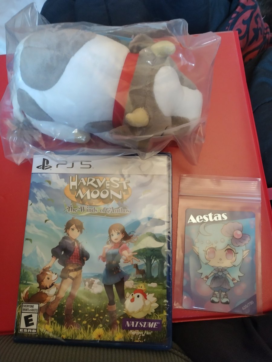 TheOkamiRiku's tweet photo. My preorder of @Natsume_Inc #Harvestmoon #thewindsofanthos arrived today! Can't wait to try it out! https://t.co/wxOxKQp0CB