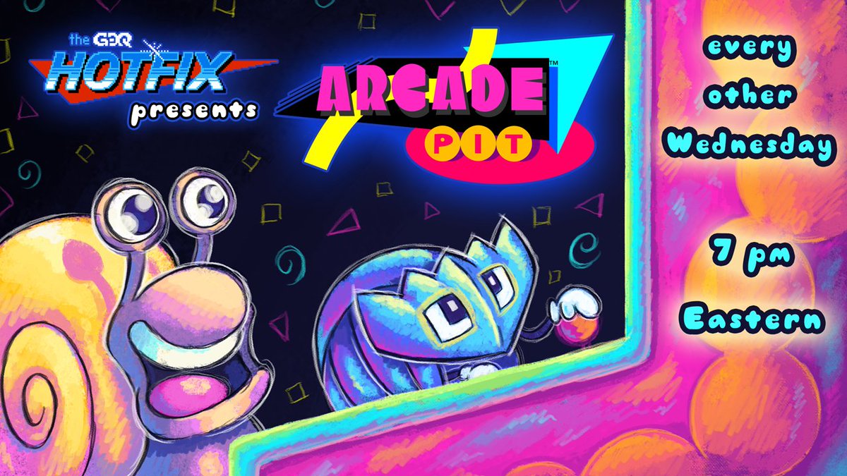 Welcome to the Arcade Pit where two teams face off in short gaming challenges, trivia, drawing and more! Which team will come out on top in our premiere episode? authorblues & WobblyPython or Brossentia & NPC_Lives 🔴twitch.tv/gamesdonequick