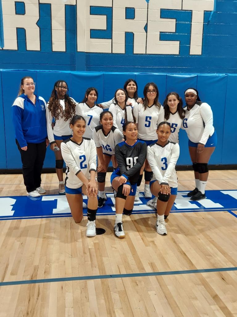 CHSRamblers's tweet photo. Congratulations to the girls' volleyball team on their first varsity win. Congratulations! https://t.co/gcIk0OV4cz
