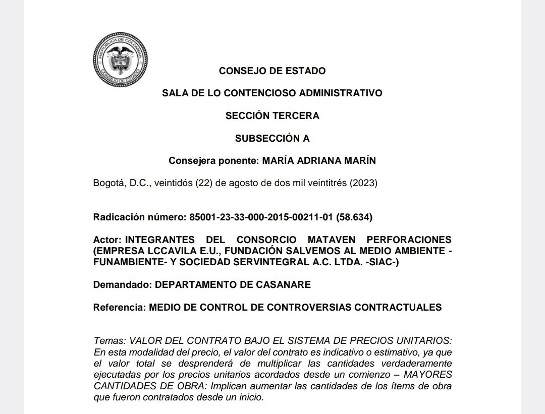 relatoriaCCA's tweet photo. Contratación Estatal: CE analiza el alcance del sistema a precios unitarios y la manera 
en la que aplican las mayores cantidades de obra en esta específica forma de pactar 
el precio de un contrato estatal-Salvedades acta liquidación bilateral 
https://t.co/8zzRFUTAQa https://t.co/sLLxzlB3zv