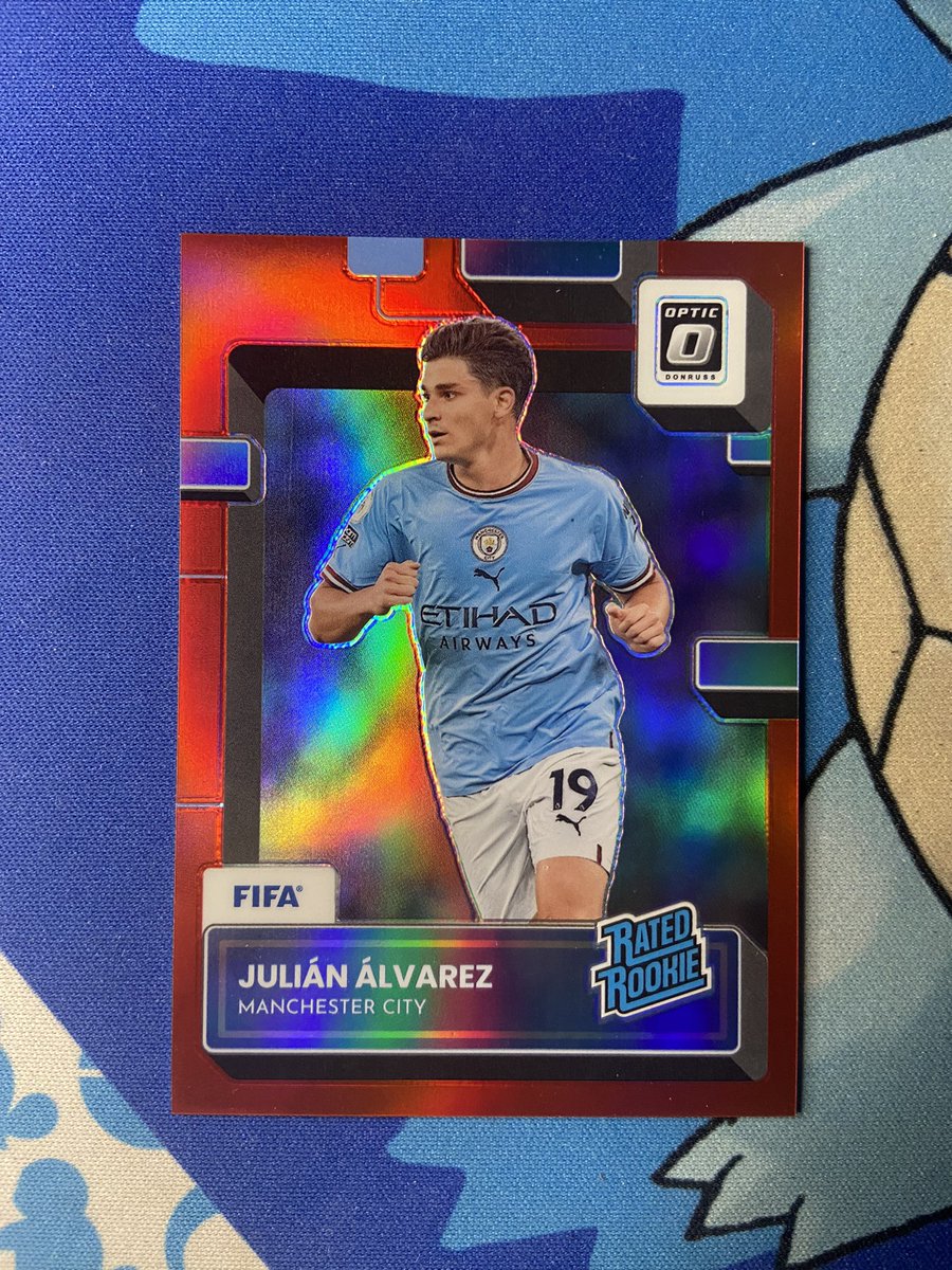 Card_Slayer819's tweet photo. Julian Alvarez Rated Rookie Optic /165 Red
$20
Shipping:
USA Only
$5 BMWT
$1 PWE (1-2 Card Max)
#brickslayer https://t.co/kJerCd50Y0