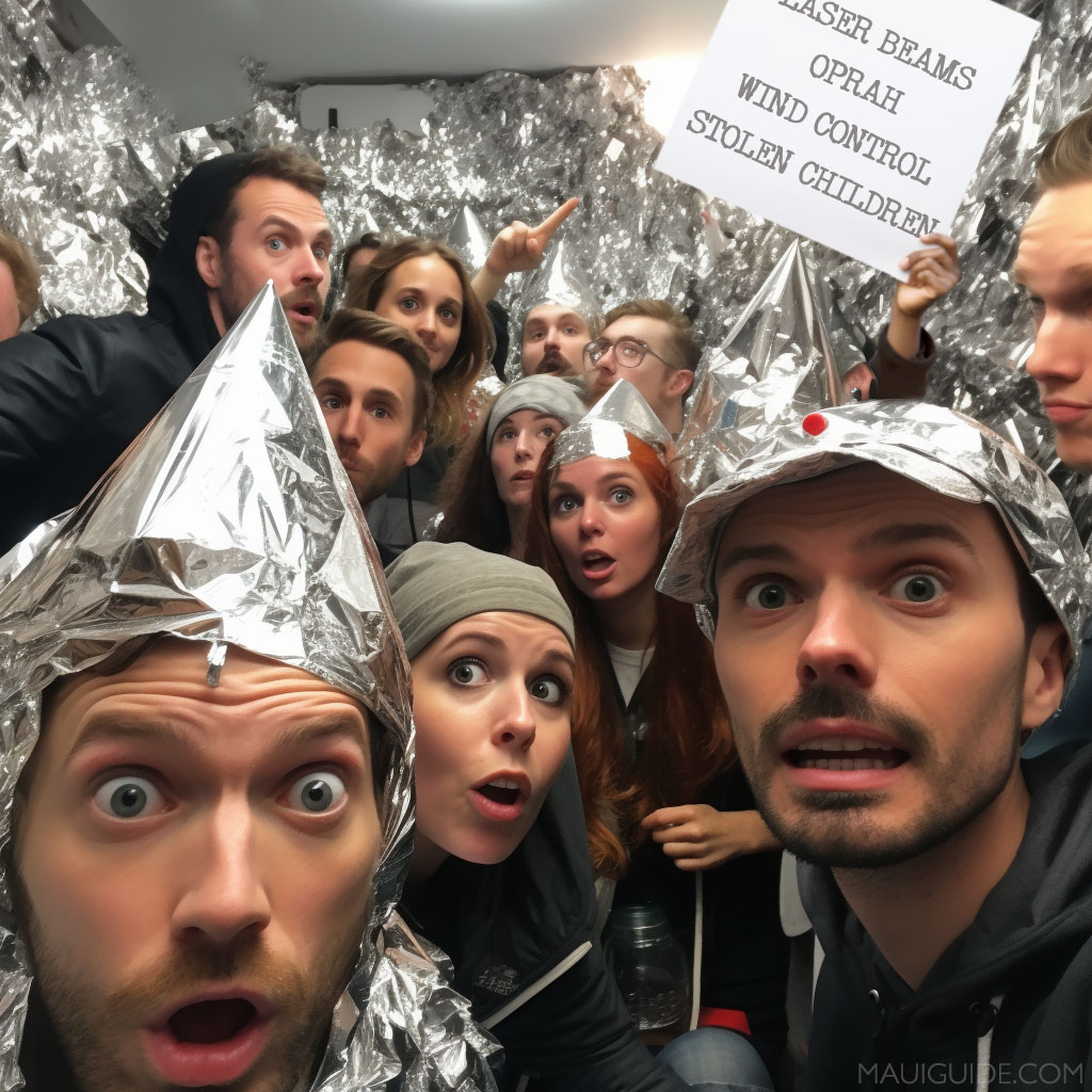 There are plenty of places on the internet for conspiracies, but here, we're putting our energy towards helping. If you're on the mainland, and you think you know what's going on, ask questions or share constructive feedback.  There's no room for your crazy, violent, hateful,