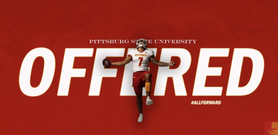 Blessed to receive an offer from <a href="/GorillasFB/">Pitt State Football</a>! One of the best football atmospheres around! <a href="/_CoachNutt/">Coach Lynn Nutt</a> <a href="/jordaan_17/">Jordan Hendy🌉</a> <a href="/Coachbwright4/">Brian Wright</a> <a href="/jperry_nixa/">John Perry</a> <a href="/Robb_Richardson/">Robb Richardson</a>