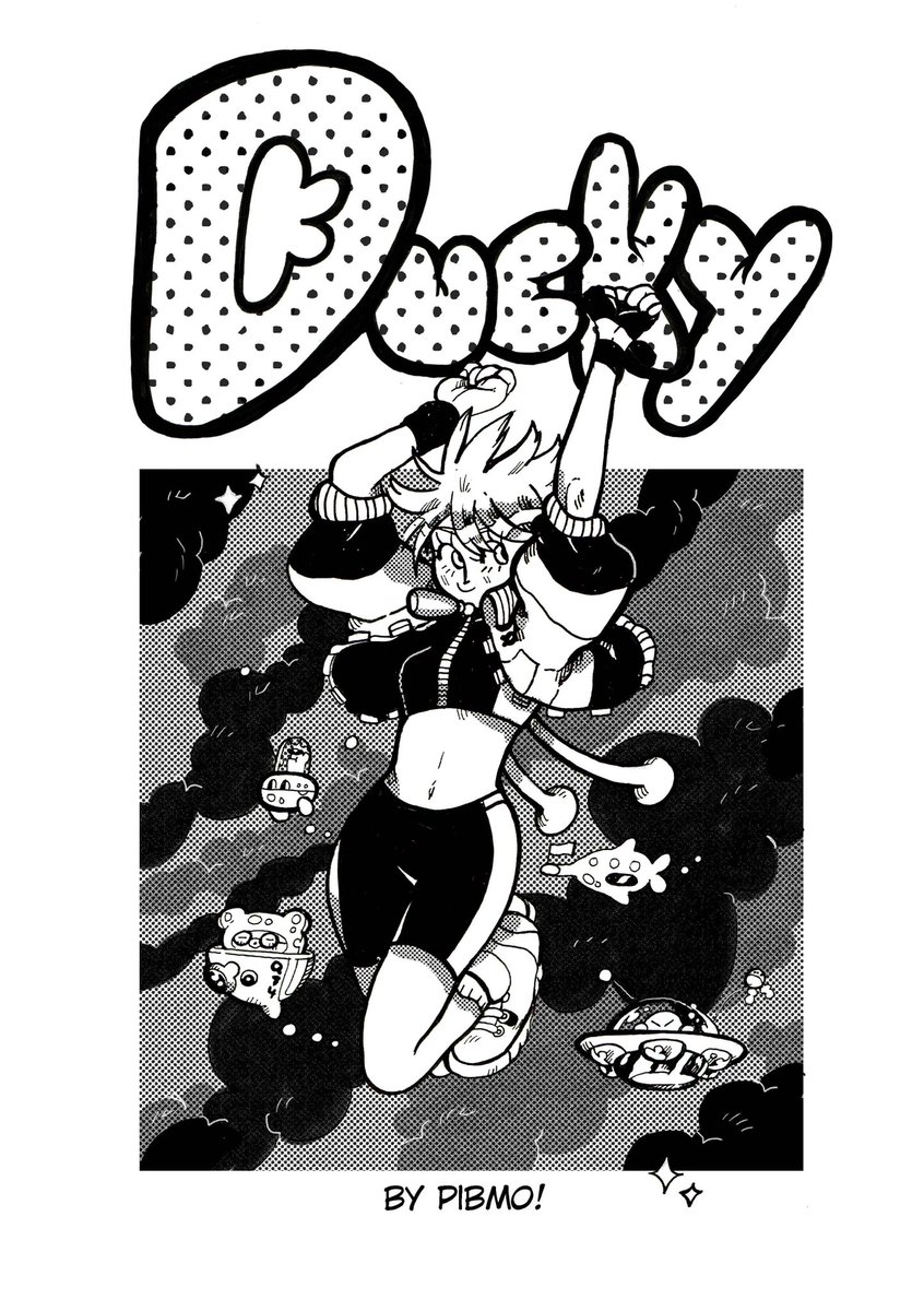 DUCKY! a little goofy alien world comic/manga about a girl who would do anything to slack off 🦆✨ (1-2/55) 