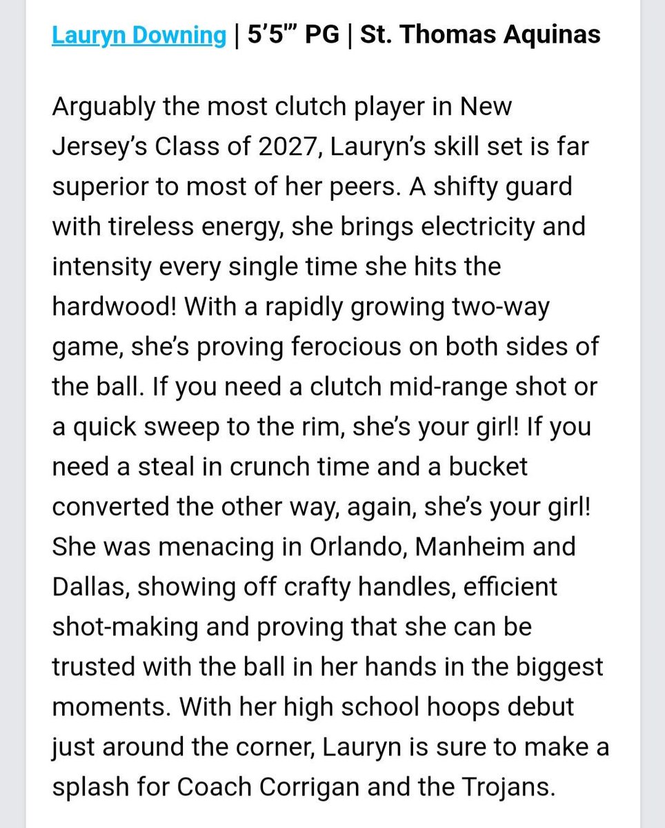Thank you for the write up <a href="/PGHNewJersey/">Prep Girls Hoops New Jersey</a>