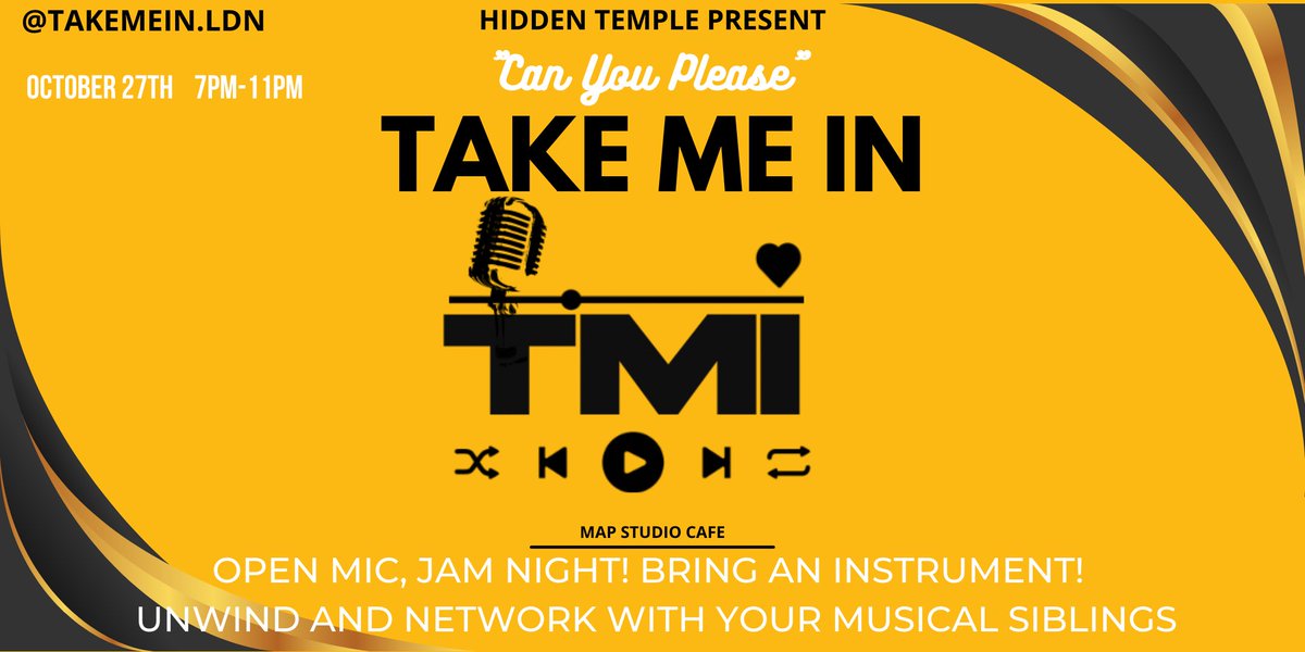 TakeMeInLDN's tweet image. open mic jam night!!!! 

Space is limited!!
billetto.co.uk/en/e/878507?ut…