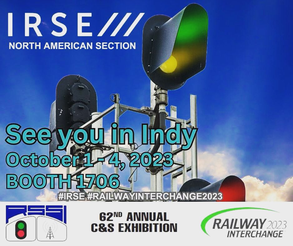 IRSE_NAS's tweet photo. See you in Indy @ Railway Interchange 2023 #IRSE #RailwayInterchange2023 https://t.co/SFA1LsQajg