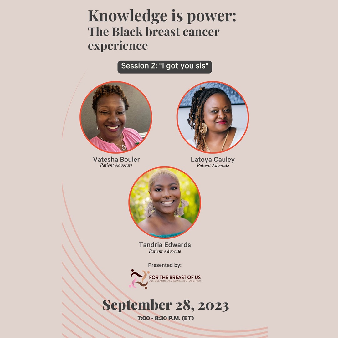 Knowledge is Power | "I Got You Sis"

Join FTBOU we discuss disparities in health care and how Women of Color can get the care they deserve beyond their diagnosis. 

To register, go to: lbbc.org/community/even…