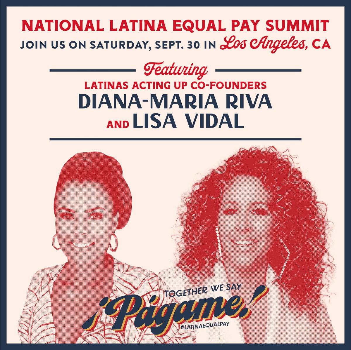 XochitlOseguera's tweet image. Join me on 9/30 for a day of power &amp;amp; community building as we prepare for #LatinaEqualPay Day! #LEPD is on October 5, the day we observe the pay gap of 52 cents when looking at all Latinas with reported earnings- often even wider for immigrants, LGBTQIA+ &amp;amp; Afrolatinas! #PAGAME